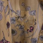 Charter Club ‎ Womens 100% LINEN Plus Size 2X Luxury Yellow Floral Shirt Top Cute Photo 8