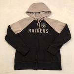 Majestic  NFL Las Vegas Raiders Football Full Zip Hoodie Sweatshirt Womens Size L Photo 0