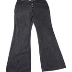 Gap  Jeans Size 34" Tall Long & Lean Flare Leg Stretch Black Denim Button Fly Photo 0