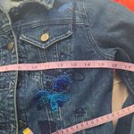 Pilcro  By Anthropologie Blue Embroidered Jean Jacket Photo 8
