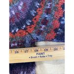 Valerie Stevens Vintage 90s Womens Hand Knit Fair Isle Chunky Wool Sweater Sz PM Photo 6