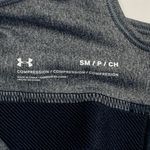 Under Armour NEW Mid Impact Sports Bra Athletic Active Compression Black Grey Photo 3