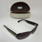 Coach  S2002 Black Logo Sunglasses Gradient Lenses Hard Shell Case Photo 0