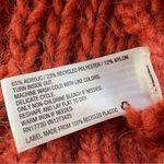 Universal Threads NWT Universal Thread Rust Chunky Cable Knit Mock Turtleneck Pullover Sweater M Photo 6