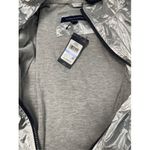 Tommy Hilfiger NWT‎  Metallic Silver Hooded Windbreaker Jacket Women's XL Photo 8