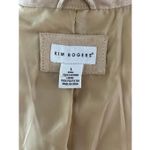 kim rogers  tan leather jacket size large stylish winter jacket Photo 4