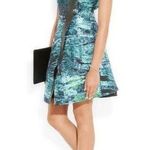 Proenza Schouler $3500  Leather-trimmed bouclé-jacquard dress. Sz 2 Photo 0
