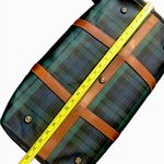 Ralph Lauren Green Navy Black Watch Plaid Boston Weekend Travel Duffle Bag 52cm Photo 10