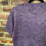 draper's & damon's  Petite Burgundy Knit Short Sleeve Sweater Women's Size Large P Photo 6