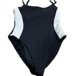 WILO The Label Black/White Color block One Piece Swimsuit Size S NWT Black Photo 0