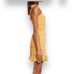 Bardot  FLORAL RUFFLE HEM MINI DRESS LARGE Photo 3