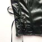 🆕Faux Leather Burlesque Bustier Hourglass Slimming Corset Top Photo 8