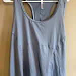 Fabletics  Athletic Tank Top Blue Gray 1X Racerback Workout Gym Photo 0
