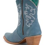 Corral Blue Suede Leathr Embroidered Western/Cowboy Pointed Toe Boots Size 7 NIB Photo 1