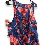 Studio Y Floral Open Back Ruffle Tank Top Size XL Photo 6