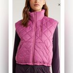 Zella New!  Reversible Quilted Nylon Puffer Vest Pink Sz‎ Medium $109 Photo 5