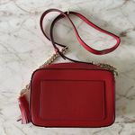 Michael Kors Ginny Bright Red Leather Medium Crossbody Camera Bag Photo 7
