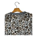 Emerson Road Pajama Set Women Small Brown Fuzzy Luxe Leopard Loungewear NWT Black Photo 9