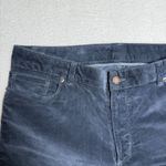 L.L. Bean Womens Favorite Fit Corduroy Pants Size 12 Tall Blue Holiday Boho Photo 5