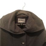 Oakley Gretchen Bleiler  Fleece Shawl Knit Jacket M Square Buttons Pockets Gray Photo 1