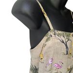 Old Navy NWT Sleeveless Camisole Linen Blend Safari Design Button Front Women S  Photo 4