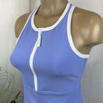 Sage Collective Blue & White Sleeveless Athletic Sport Racerback Tennis Dress S Photo 2