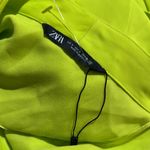 ZARA NWOT WOMENS DOUBLE BREASTED SHIRT/BLOUSE IN LIME GREEN Photo 5
