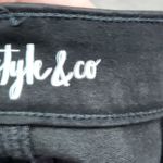 Style & Co Style‎ & Co Curvy Skinny Jeans Plus Size 16S Black Rinse Mid Rise Short Length Photo 6