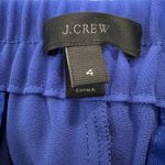 J.Crew  Royal Blue Jogger Pants Elastic Waist Zipper Pockets Women's Size 4 Photo 5