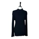 New York & Company New Black Sweater Mock Neck Ribbed Long Sleeve Women Size XL Photo 12