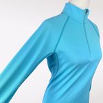 Eastern Mountain Sports Quarter Zip Pullover Aqua Blue Long Sleeve Top Small Photo 6