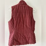 Lemon Tart Vest Women's Small Burgundy Skyros Wool Quilted Winter Gorpcore Red Photo 2