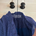 Alexis  Royal Blue‎ Lace Dress Illusion Sheer Dress Size Medium Sexy Vintage Y2K Photo 4