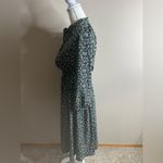 NWT Colza size small elastic fitted waist green with small cream flowers Photo 1