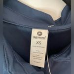 90 degree by reflex cropped collared top size XS short sleeve tennis polo NWT Blue Photo 2