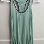 Lululemon  Mint and Gray Striped Tank Top Photo 0