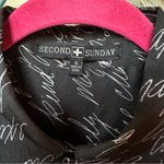 Second Sunday script positive vibes shirt Sz S Black Photo 1