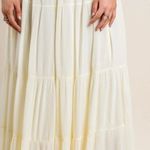 Z Supply  Nicola Crinkled Gauze Tiered Maxi Skirt Pale Yellow Photo 0