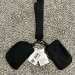 Lululemon Dual Pouch Wristlet Black New With Tags Photo 1