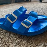 Birkenstock blue rubber sandals Photo 0