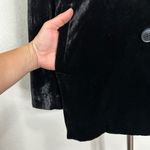 Madewell  Black Velvet Oversized Dorset Blazer, Sz Small Photo 6