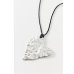 Urban Outfitters  Annette Heart Corded Necklace Silver Black Layered NWT Photo 9