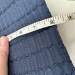 Aimee Kestenberg  Navy Blue Quilted Fabric Makeup Bag Pouch Photo 3