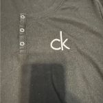 Calvin Klein Black Sleep
Embroidered Logo Ribbed Long Sleeve shirt size large Photo 1