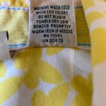 L.L.Bean Women's White & Yellow Butterfly Short Sleeve Button Down Shirt Photo 6