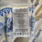 Ba&sh NWT  Chemise Isko Ecru Shirt Medium Blue Patchwork Lightweight Peasant Boho Photo 7