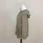 Soft Surroundings  Top Lanai Hoodie Oversized Boxy Cotton Travel Olive Green Photo 8