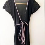 I am gia I.AM.GIA Black Pink Asha Cutout Front Tie Romper Size XS Photo 2