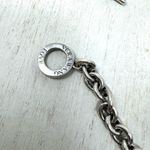 Vera Wang Love Sterling Silver Diamond Heart toggle clasp bracelet Photo 9