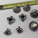 Lot Of 5 Vintage Earrings Clip On Screw On Two Signed Avon 2 Marked Japan Photo 3